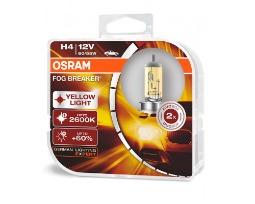 Лампы H4 12V 60/55W Osram Fog Breaker 2 шт