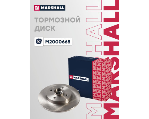 Диск тормозной задний CITROEN BERLINGO 96-, C4 10-; PEUGEOT 308 07-, PARTNER 08-