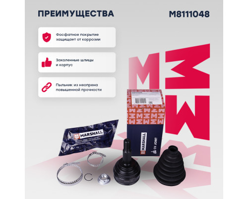 ШРУС внешний без ABS NISSAN ALMERA 12-; RENAULT CLIO 05-, LOGAN 04-, MEGANE 02-