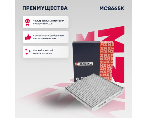 Фильтр салонный угольный FAW BESTURN X80 13-; MAZDA 2 03-, 6 02-, CX-7 06-