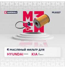 Фильтр масляный Hyundai Sonata VIII 19-; Kia K5 20- / Sorento IV 20- (ML8227)