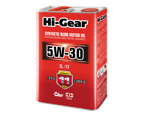 Моторное масло Hi-Gear 5W30 SL/CF, 4л. HG1134 Моторное масло Hi-Gear 5W30 SL/CF, 4л. HG1134