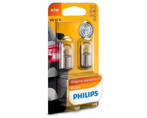 Лампы R5W 12V 5W BA15s PHILIPS блистер (2шт.)