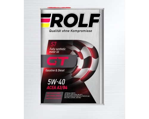 Моторное масло ROLF GT 5W-40 (4л)