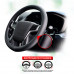 Оплетка на руль из гладкой кожи STEERING WHEEL COVER