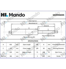 MOP046045 Mando Амортизатор капота для VW Touareg 2010-2018