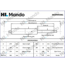 MOP045361 Mando Амортизатор крышки багажника