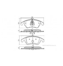 FBP-1652 Fremax Колодки тормозные задние дисковые к-кт для Porsche 911 (997) 2004-2012