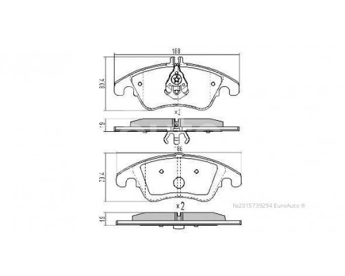 FBP-1652 Fremax Колодки тормозные задние дисковые к-кт для Porsche 911 (997) 2004-2012