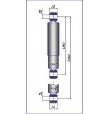 5052905005 PAAZ Амортизатор задний для KAMAZ 5490 2011>