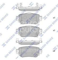 SP4140 HI-Q Колодки тормозные задние дисковые к-кт