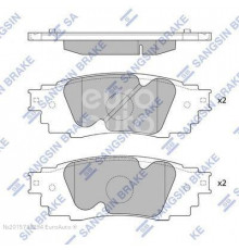 SP4091 Sangsin Колодки тормозные задние дисковые к-кт