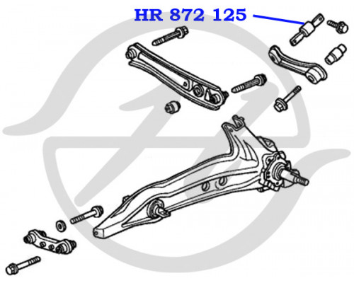 HR872125 Hanse Сайлентблок комненс. тяги задн. внутр.