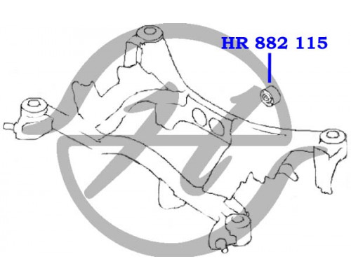 HR882115 Hanse Сайлентблок задней балки