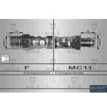 8289 Malo/Akron Шланг тормозной задний