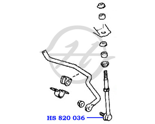 HS820036 Hanse Стойка заднего стабилизатора