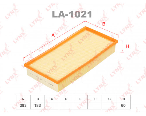 LA-1021 Lynx Фильтр воздушный