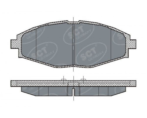 SP213PR SCT Germany Колодки тормозные передние к-кт