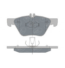 SP254PR SCT Germany Колодки тормозные передние к-кт