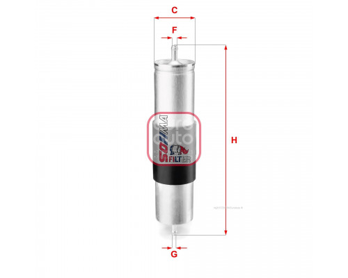 S1839B Sofima Фильтр топливный для BMW X5 E53 2000-2007