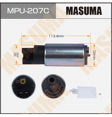 MPU-207C Masuma Насос топливный электрический для Nissan Almera N16 2000-2006