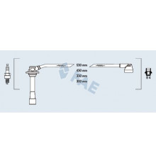 83262 FAE Провода высокого напряж. к-кт для Mazda 626 (GF) 1997-2002