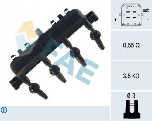 80208 FAE Рампа (кассета) катушек зажигания