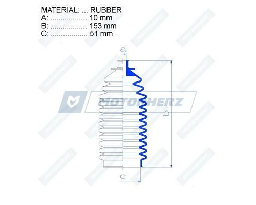 RDZ0225MG Motorherz Пыльник тяги без г/у