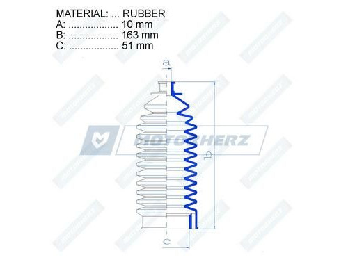 RDZ0169MG Motorherz Пыльник тяги с г/у