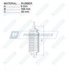 RDZ0245MG Motorherz Пыльник тяги без г/у