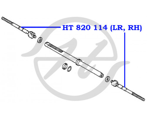 HT820114 Hanse Тяга рулевая