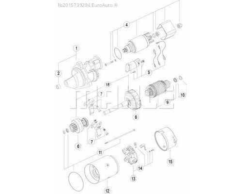 MS168 Mahle / Knecht Стартер