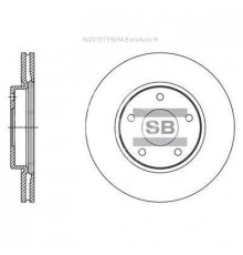 SD4245 HI-Q Диск тормозной передний вентилируемый