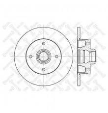 6020-9935-SX Stellox Диск тормозной задний