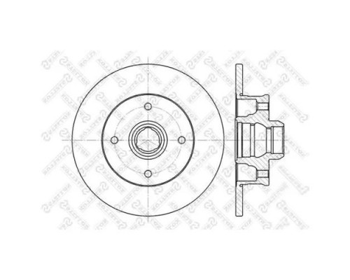 6020-9935-SX Stellox Диск тормозной задний