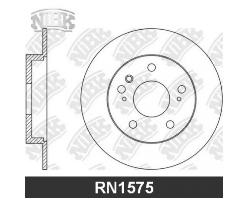 RN1575 NiBK Диск тормозной задний для Toyota Venza 2009-2017