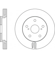 RN1241 NiBK Диск тормозной передний вентилируемый