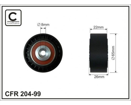 204-99 Caffaro Ролик-натяжитель ремня ГРМ
