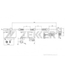 SE-6135 Zekkert Датчик ABS передний