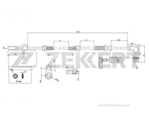 SE-6135 Zekkert Датчик ABS передний