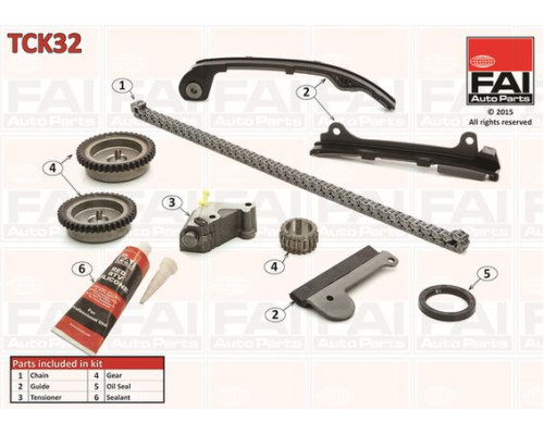 TCK32 FAI AutoParts Цепь ГРМ к-кт