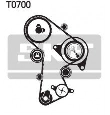 VKMC01148-2 SKF Насос водяной (помпа) + к-кт ремня ГРМ