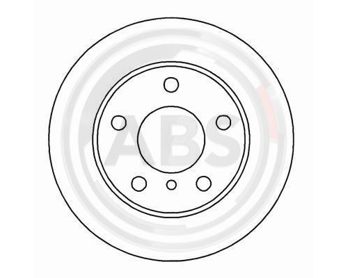 16567 ABS Диск тормозной передний вентилируемый