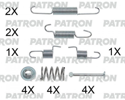 PSRK0102 Patron Установочный к-кт колодок ручного тормоза