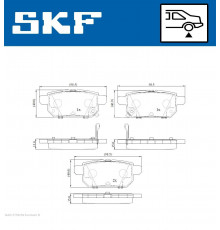 VKBP90192A SKF Колодки тормозные задние дисковые к-кт