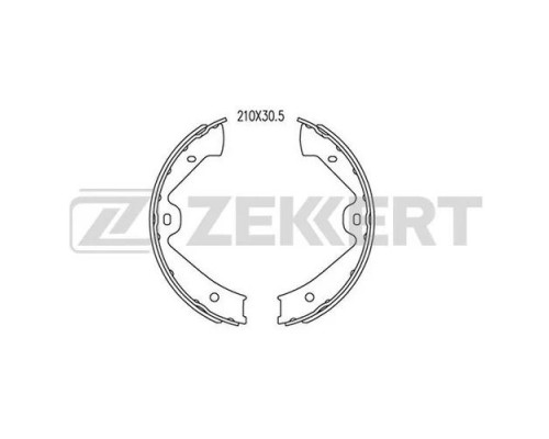 BK-4087 Zekkert Колодки ручного тормоза к-кт