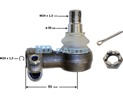 313340 HD-PARTS Наконечник рулевой