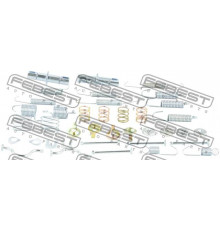 0104-GRJ150R-KIT FEBEST Установочный к-кт колодок ручного тормоза