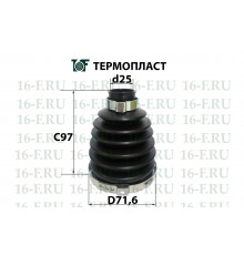 SS-3024 16F Пыльник ШРУСа наружного пер