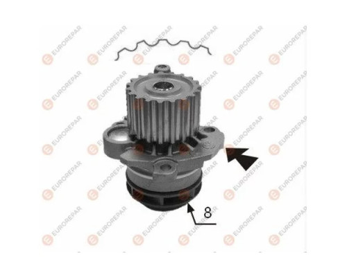 1637172880 Eurorepar Насос водяной (помпа)